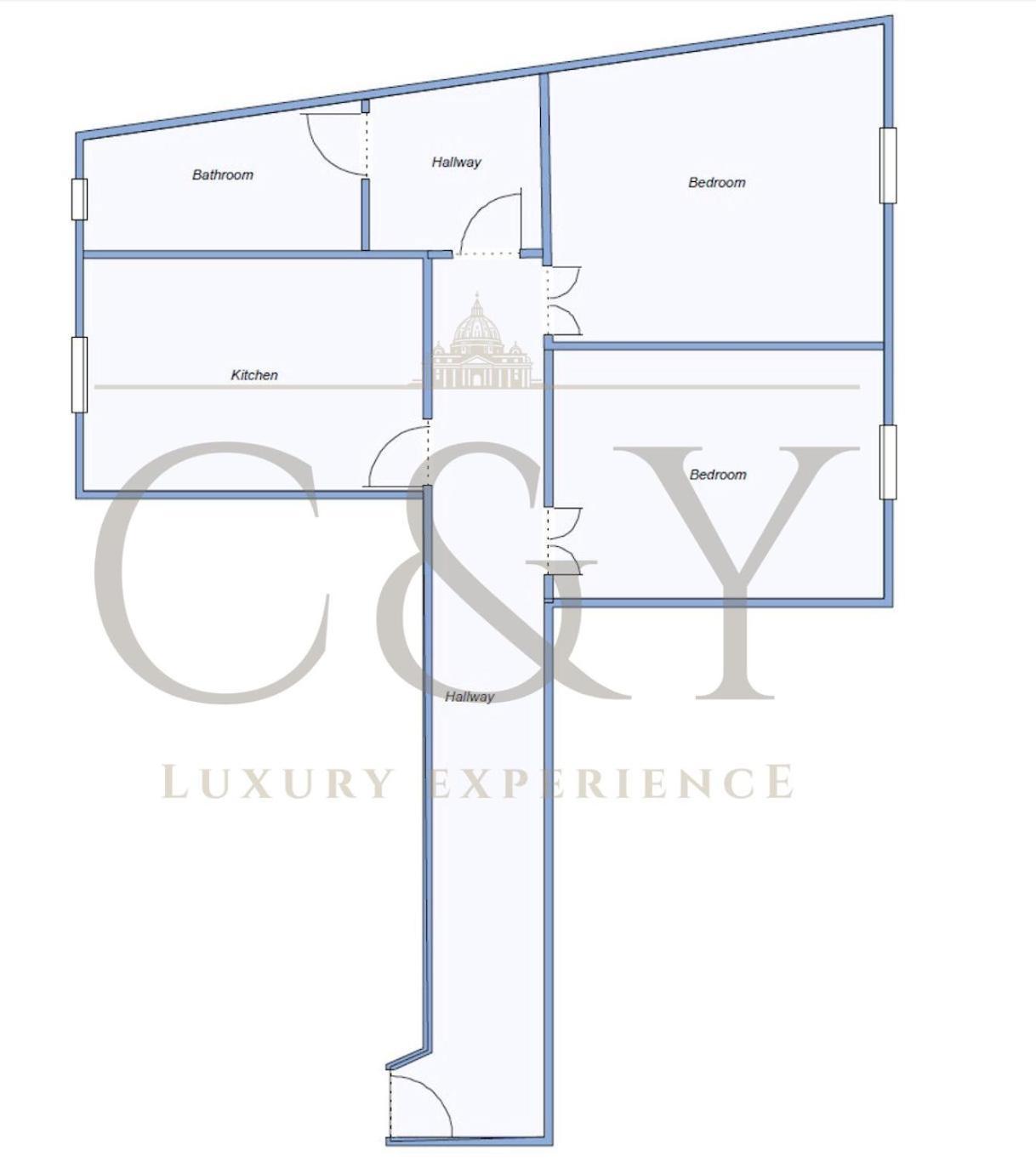 C&Y Apartments - Roma Prati - Luxury Double Studio With Kitchen Bagian luar foto